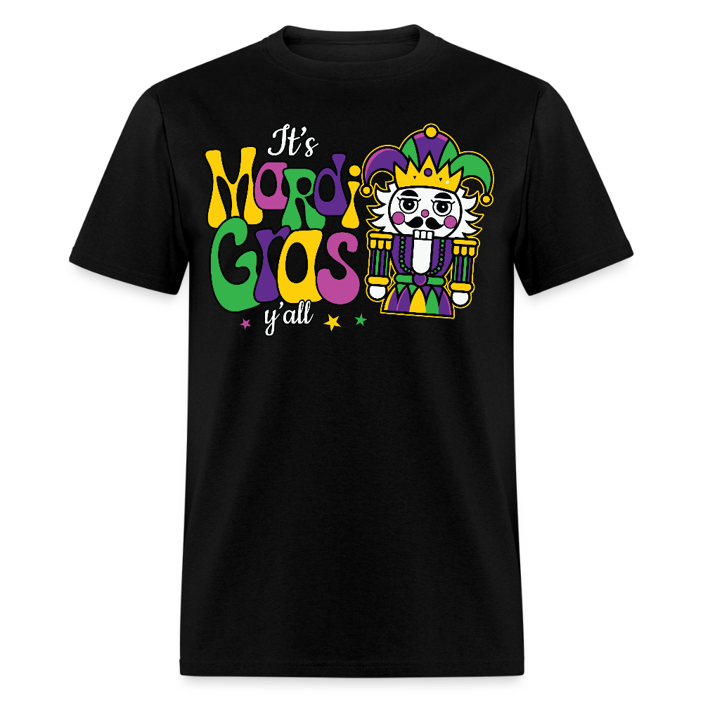 New Orleans festival Tee Mardi Gras jester T-shirt - black