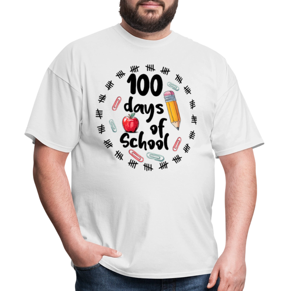 100 Days of School Shirt For Teachers Dino 100th Oay Of School T-shirt - white