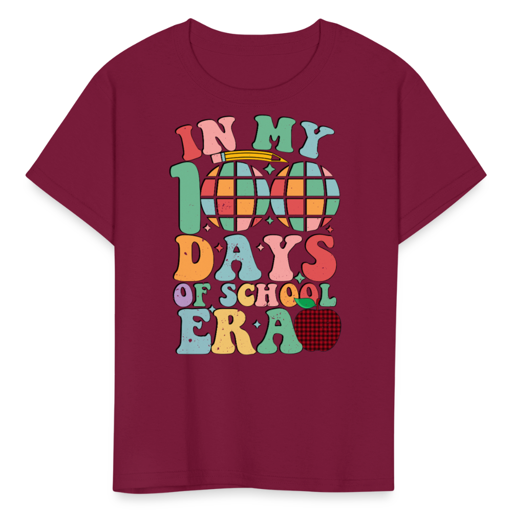 Cute Teacher Shirts For 100th Day Of School Kids T-shirt - burgundy