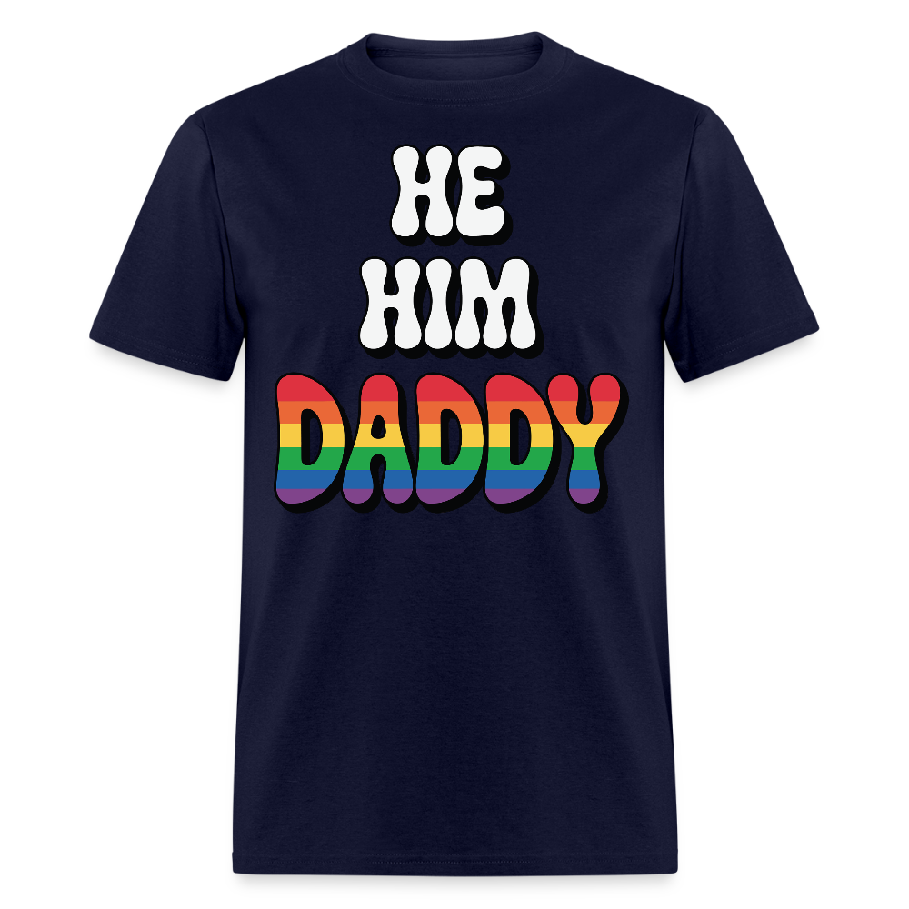 Rainbow Daddy Pride T-shirt - navy