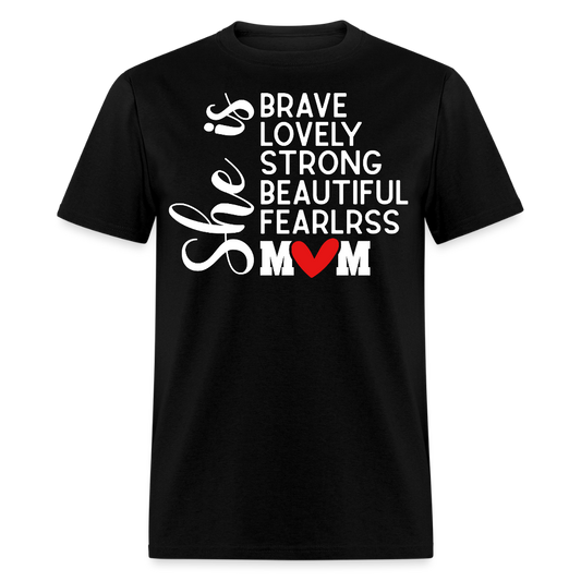 Mother's Day Gift Ideas For Strong Moms T-shirt - black
