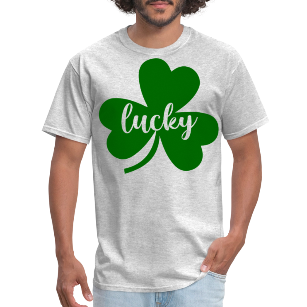 St Patrick’s Day Lucky Clover T-shirt - heather gray