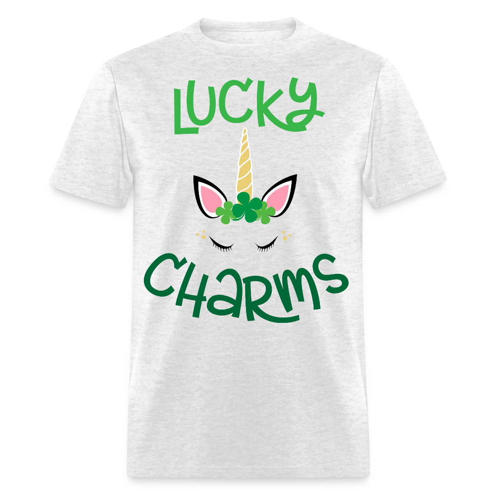 Lucky Charms Unicorn Tee For St Patty’s Day T-shirt - light heather gray