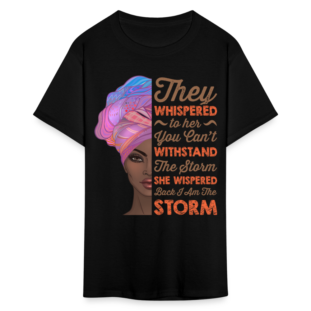 Women’s Self-Empowerment Shirt I Am The Storm Unisex T-Shirt - black