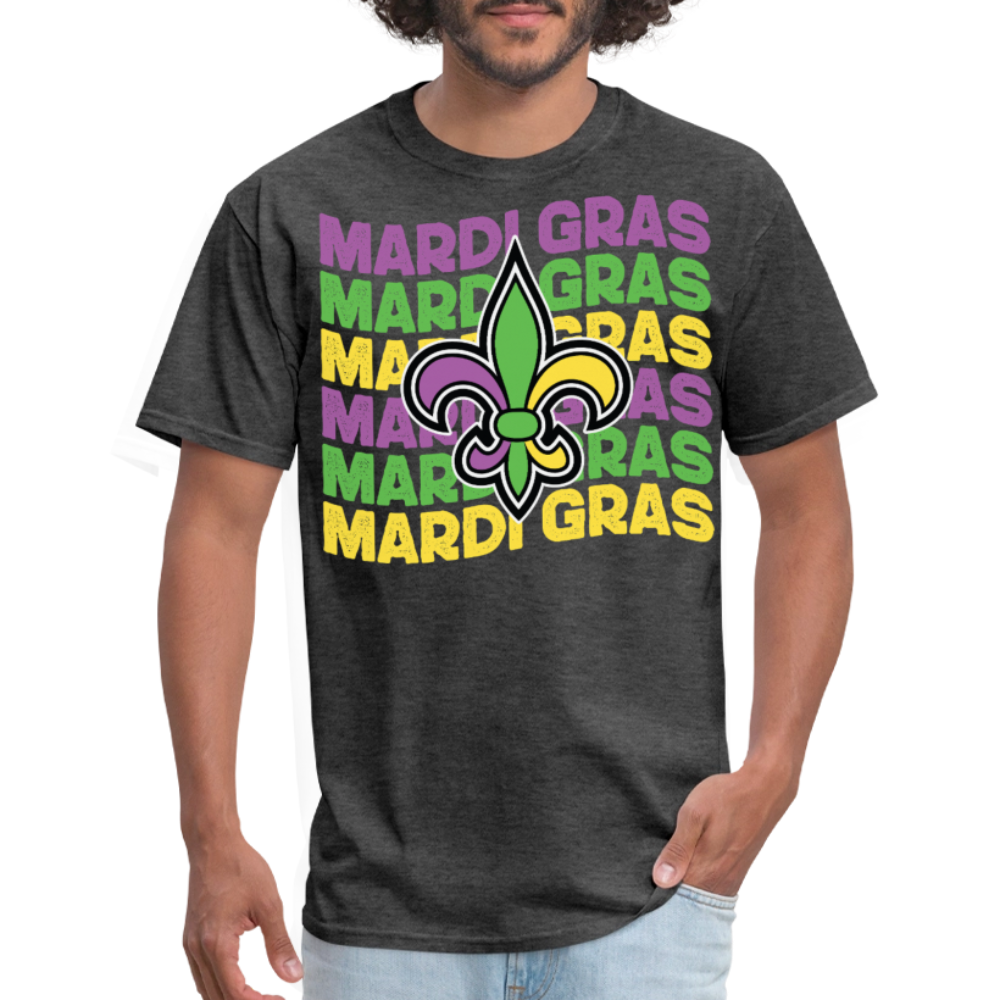 Mardi Gras Party For Men and Women T-shirt - heather black