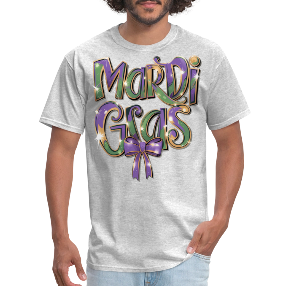 New Orleans Colorful Tee Mardi Gras Festival T-shirt - heather gray