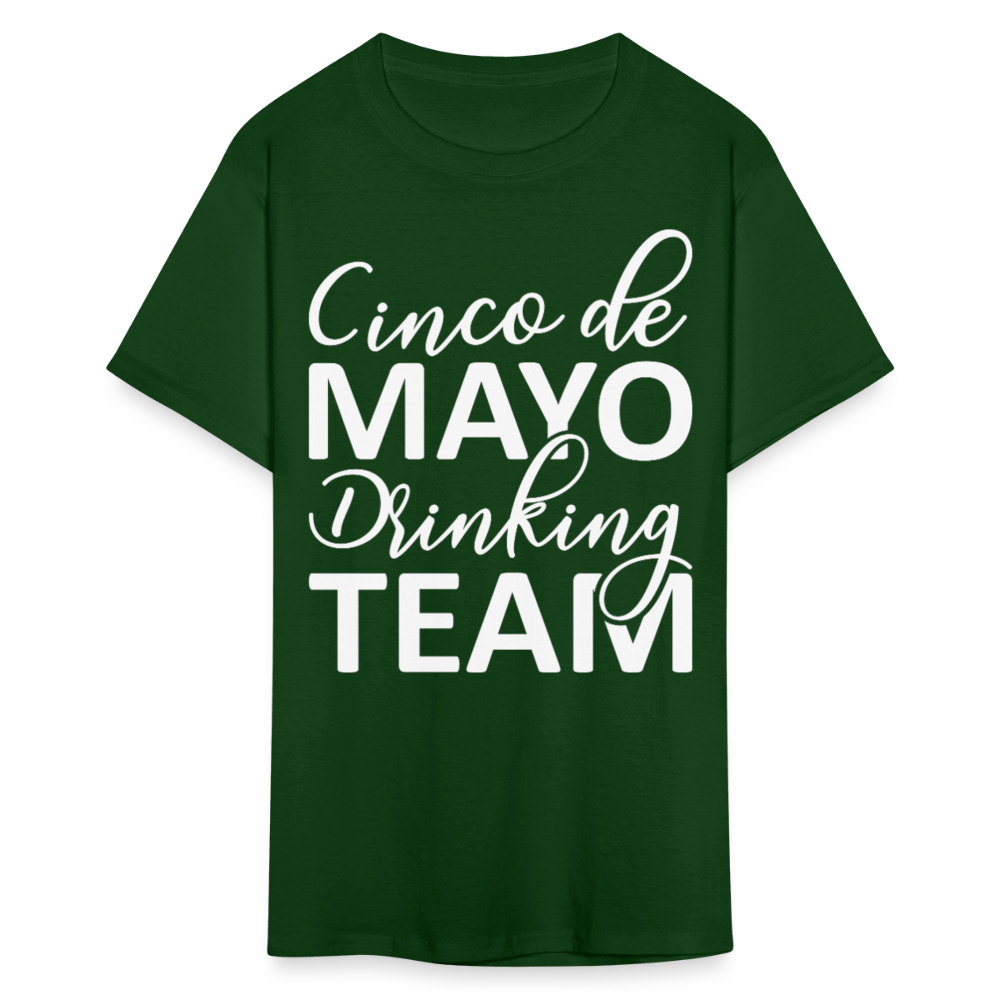 Funny Mexican Celebration Cinco de Mayo Drinking Team T-shirt - forest green