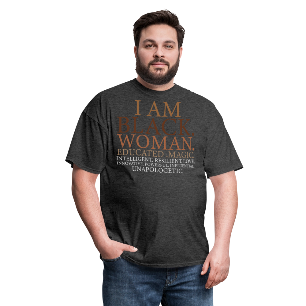 Empowerment Tee for Women Unapologetic Black woman Unisex Classic T-Shirt - heather black