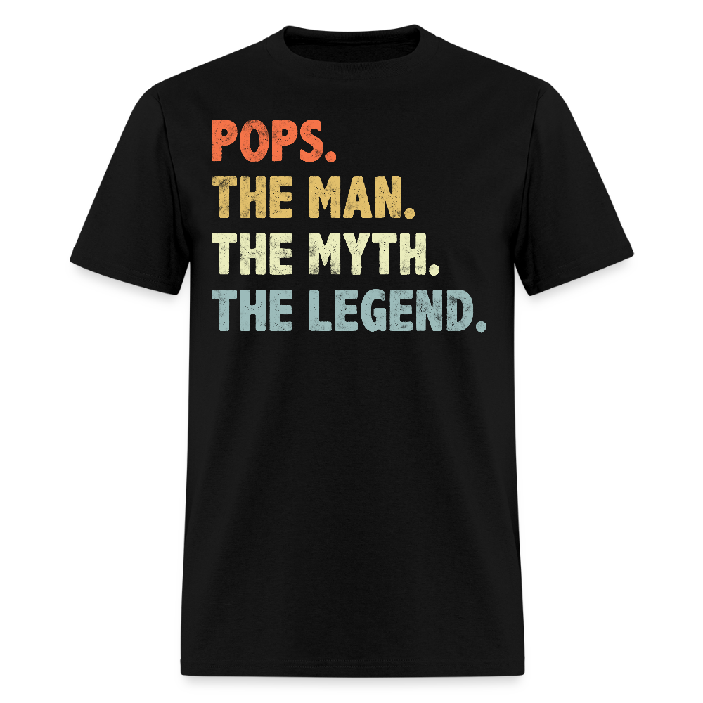 Retro Pops The Man The Myth The Legend T-shirt - black