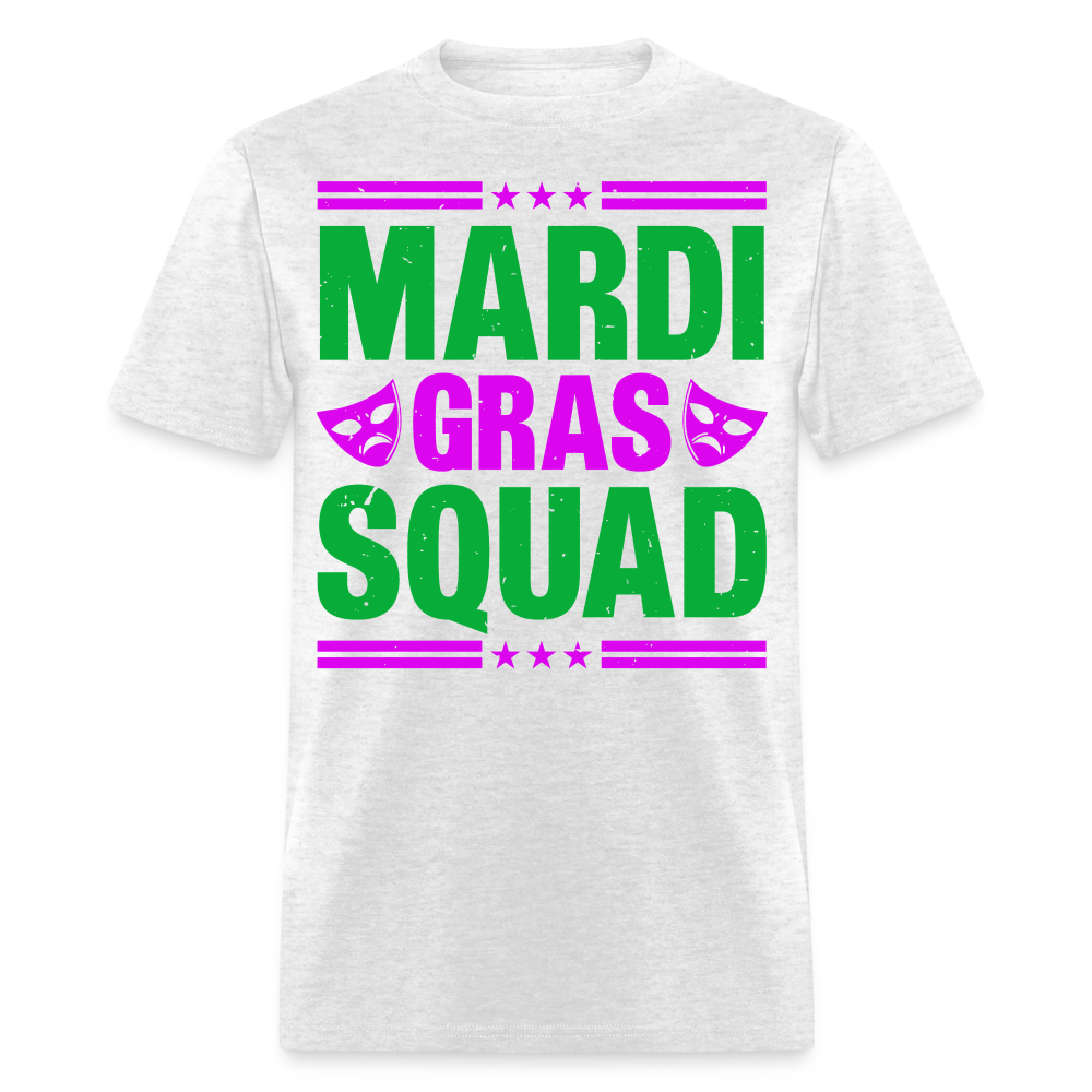 Mardi Gras Squad Shirt for Groups New Orleans Festival T-Shirt - light heather gray