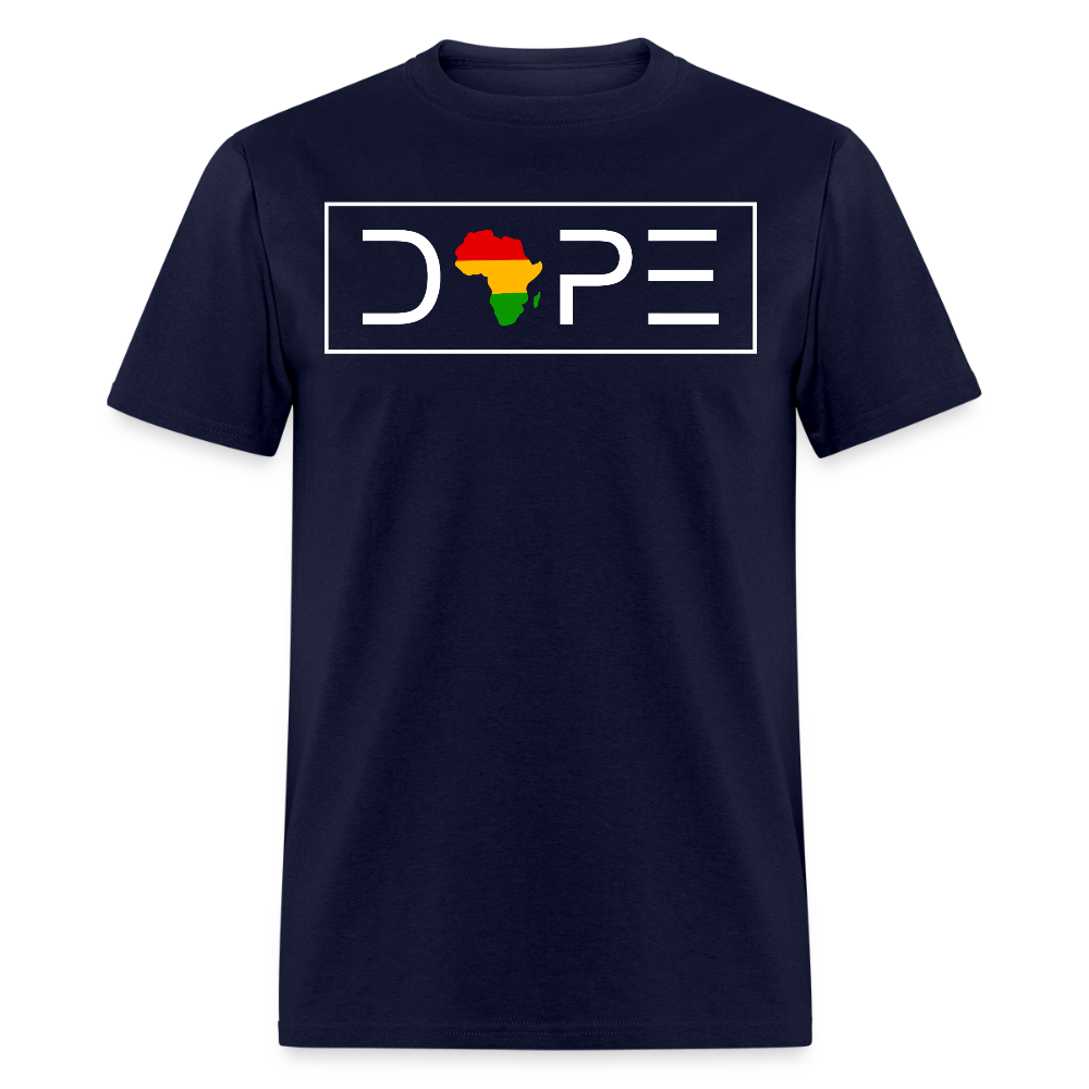 Dope African American T-shirt - navy