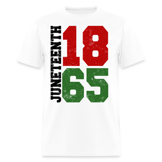 Juneteenth 1865 Pan African Pride T-Shirt - white