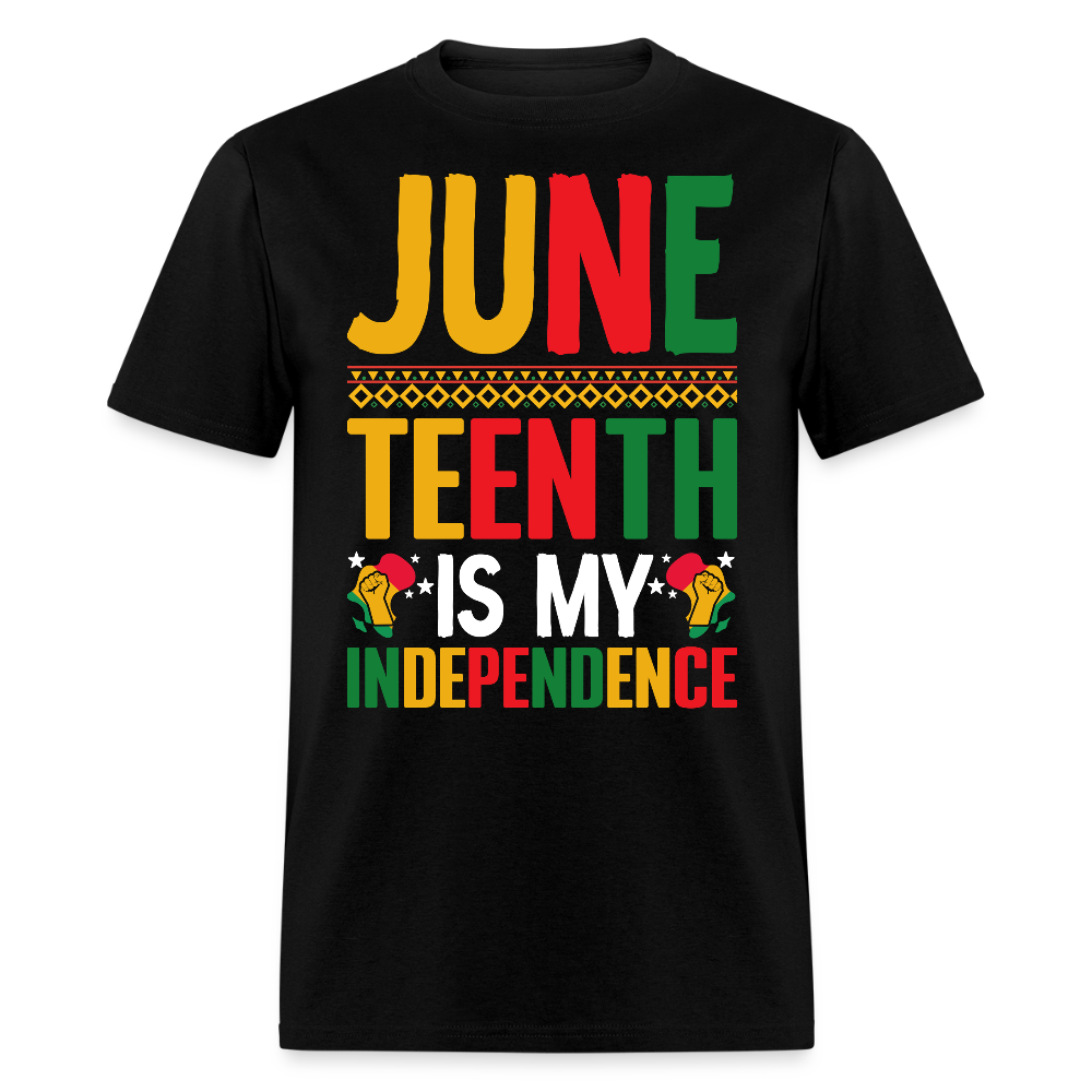 Juneteenth Independence Black History Celebration T-shirt - black