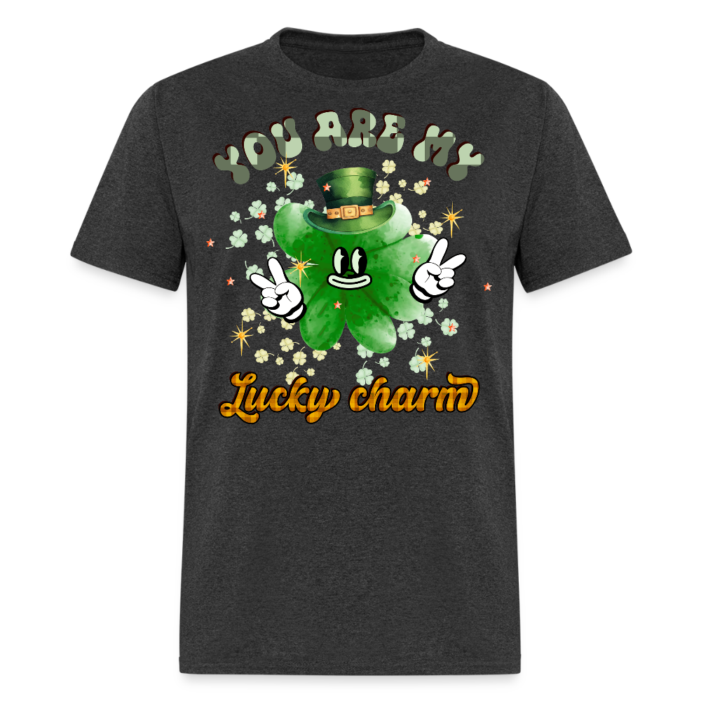 Funny St Patrick’s Day Lucky Charm T-Shirt - heather black