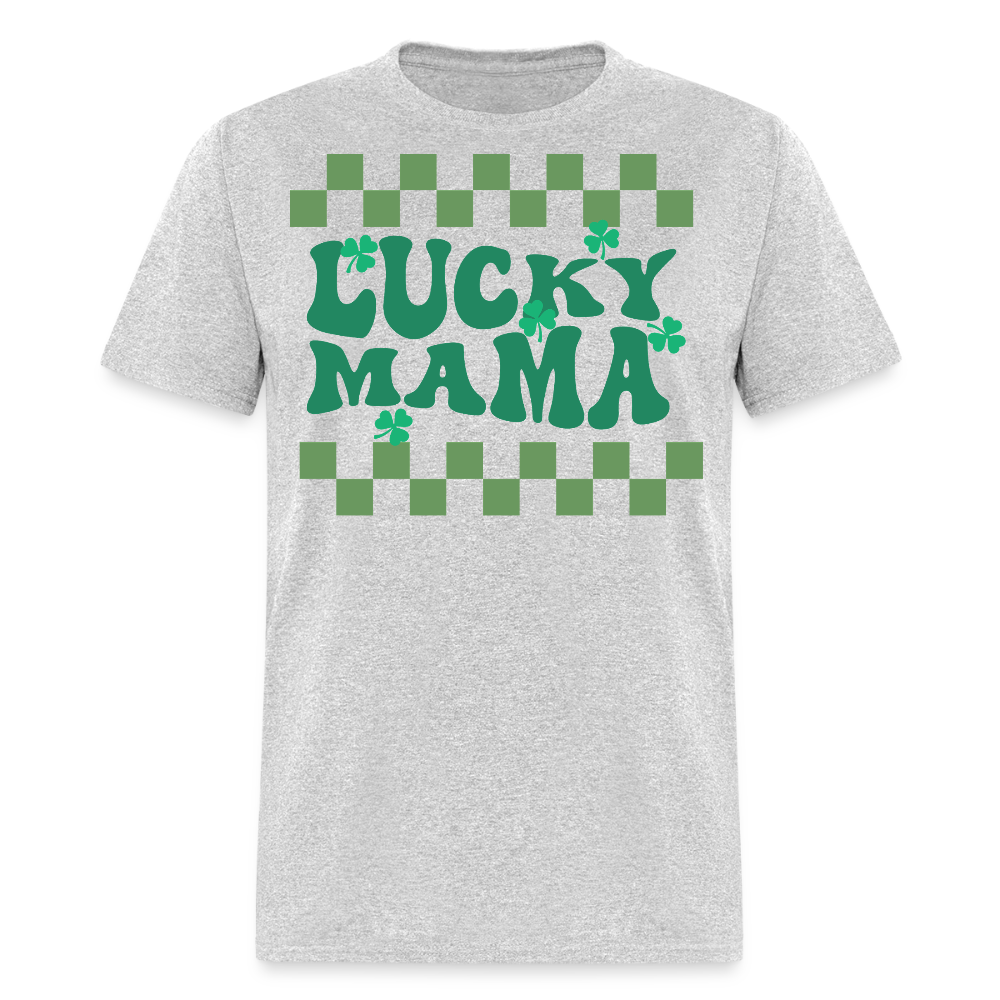 Lucky mama St Patrick’s Day T-shirt - heather gray