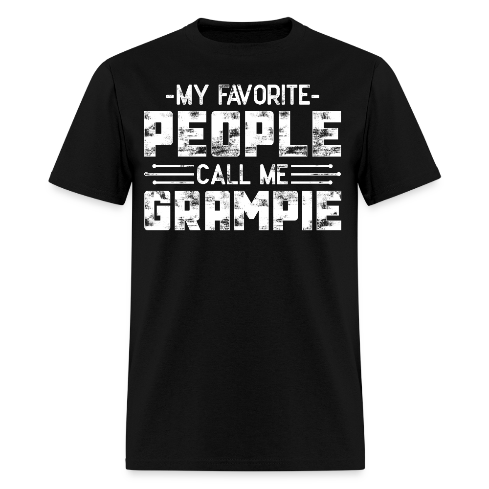 My Favorite People Call Me Grampie Funny Grandpa T-shirt - black