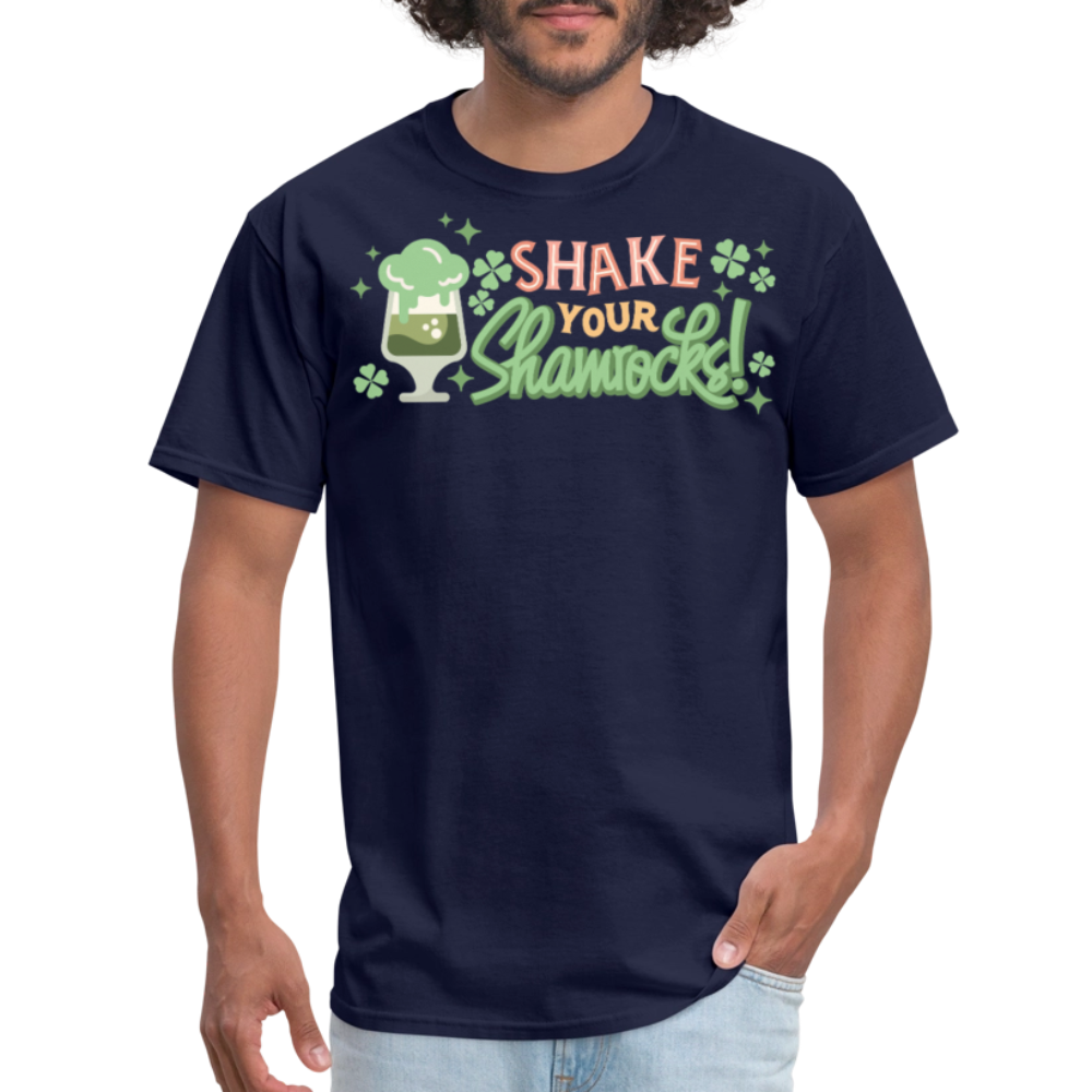 Shake Your Shamrocks Irish Party T-Shirt - navy