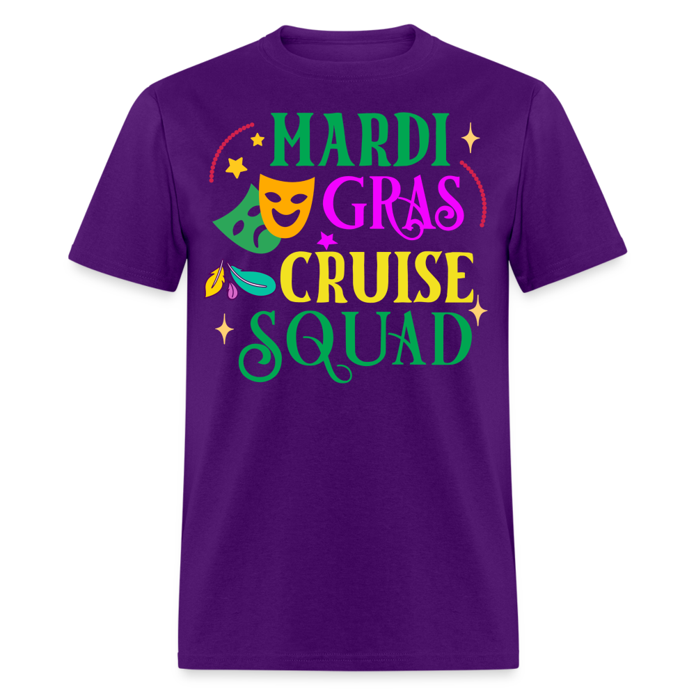 Funny Mardi Gras Cruise Squad Unisex T-shirt - purple