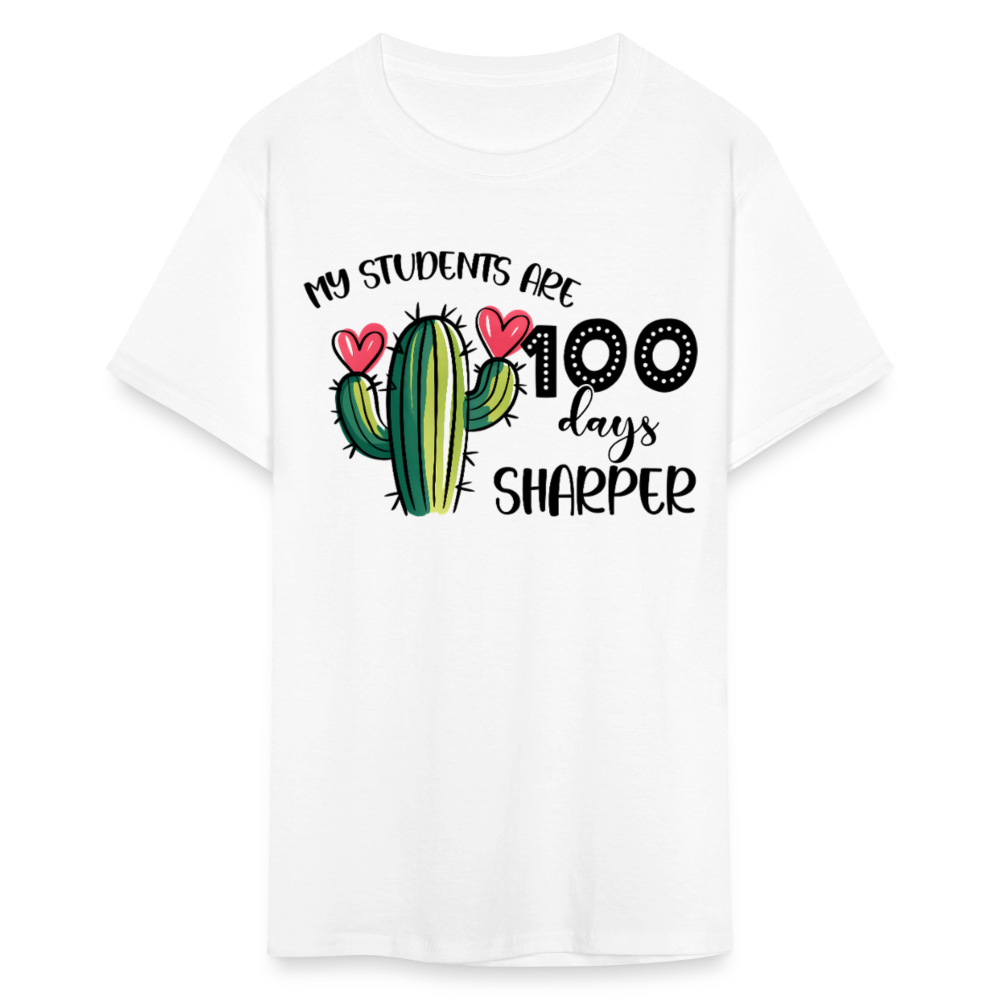 100th Day Of School Outfit For Teachers Cactus Theme 100 Days T-shirt - white