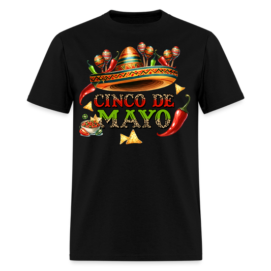 Cinco De Mayo Party Outfit For Men Mexican fiesta T-shirt - black