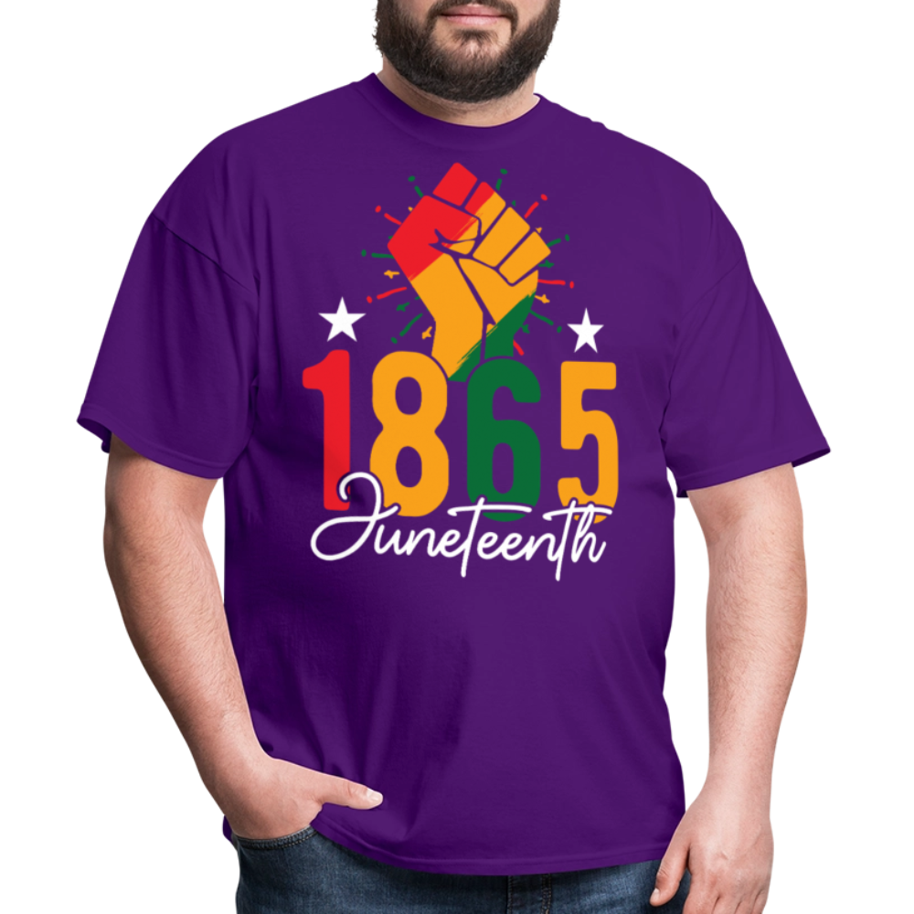 Best Black pride Tee 1865 Black Liberation T-shirt - purple