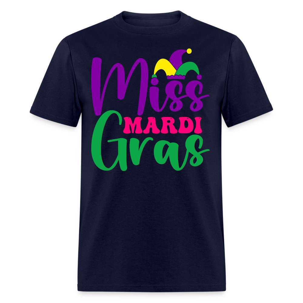 Miss Mardi Gras Shirt For Women New Orleans Classic T-Shirt - navy