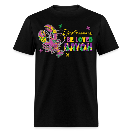 Bayou Themed Mardi Gras Shirts For Parties Crawfish T-shirt - black