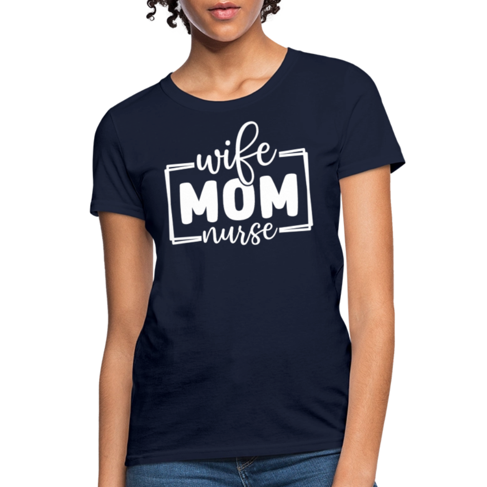 Nurse Mom Gift Ideas T-Shirt - navy