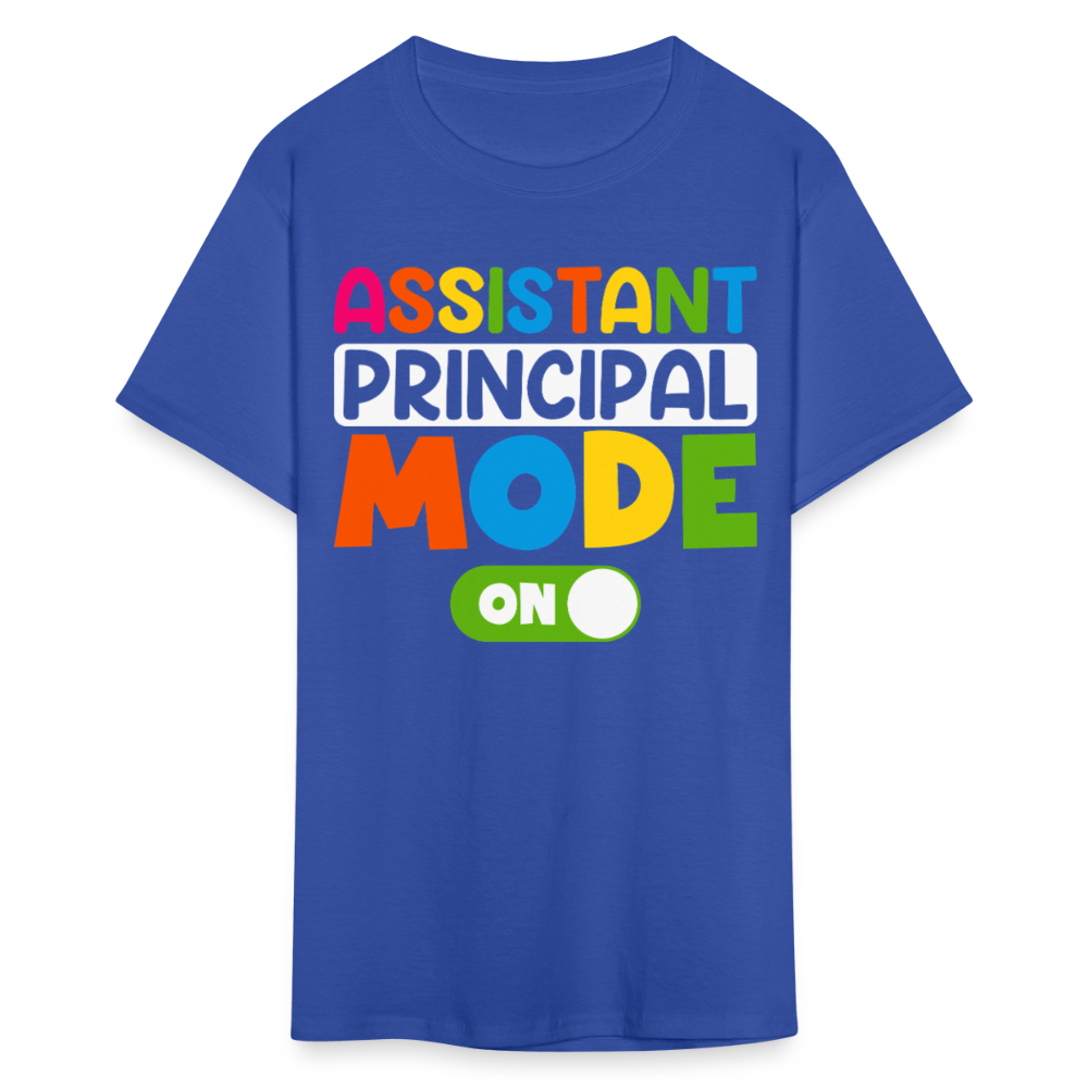 Funny Assistant Principal Shirts For Teachers Principal Mode ON T-shirt - royal blue