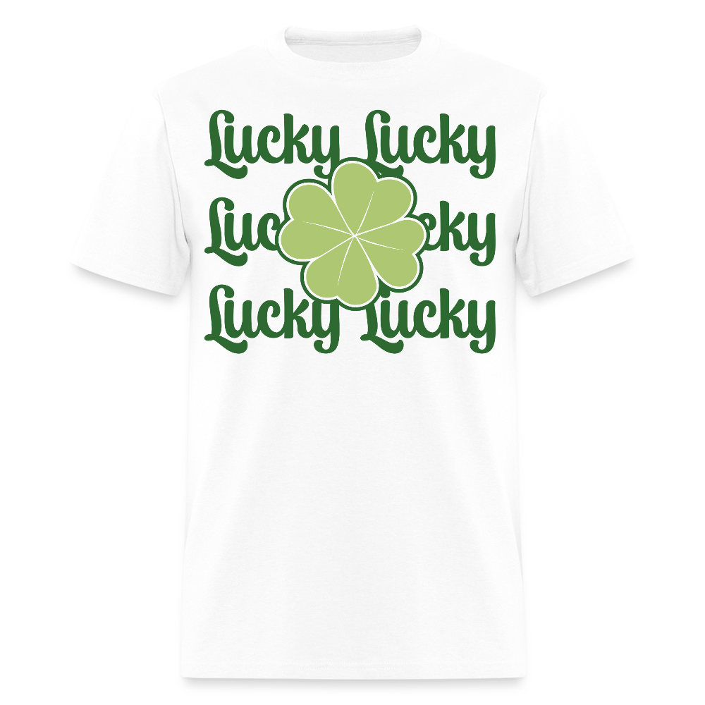 St Patrick’s Day Lucky Clover T-shirt - white