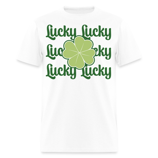 St Patrick’s Day Lucky Clover T-shirt - white