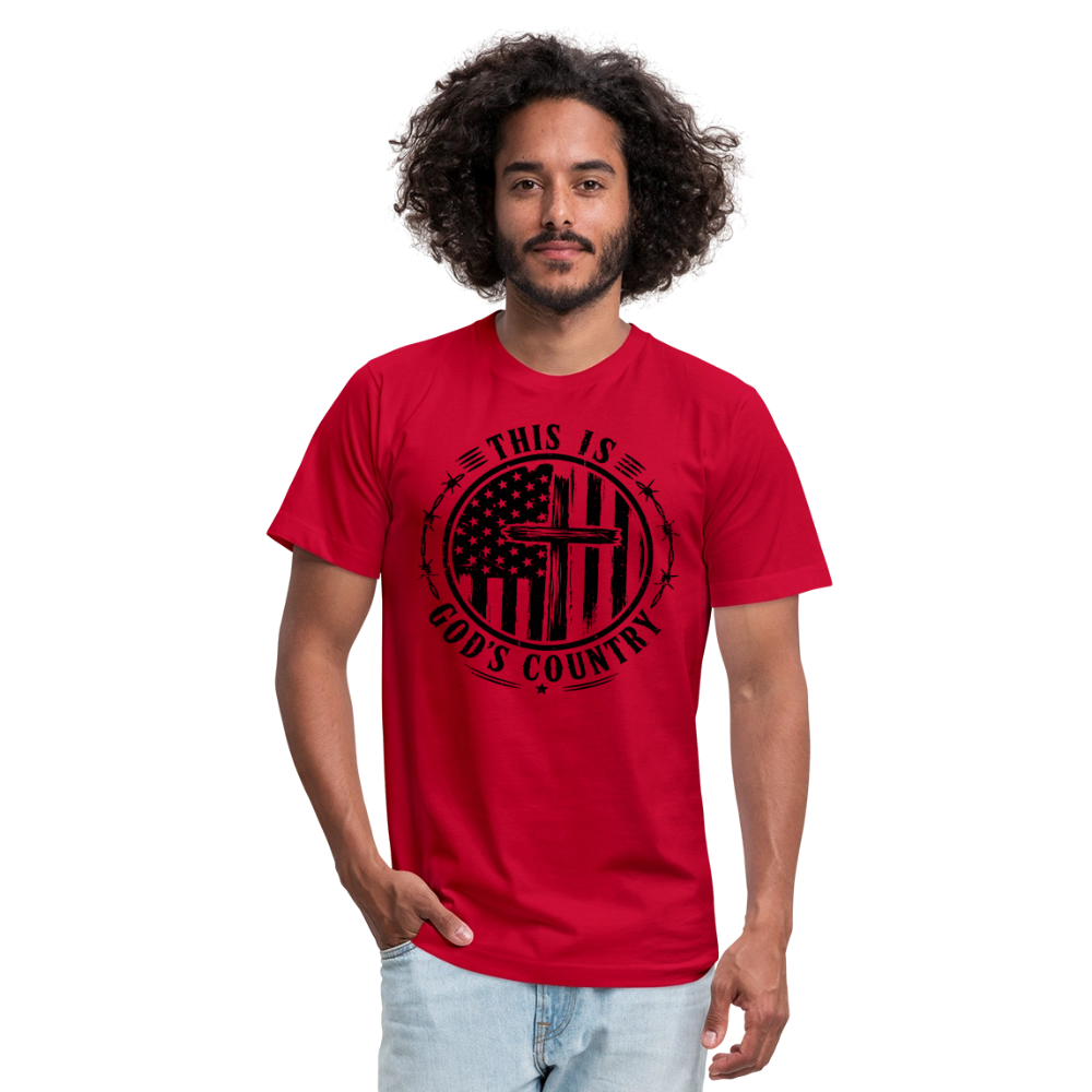 This Is God's Country T-Shirt | Bella + Canvas Unisex Tee - red