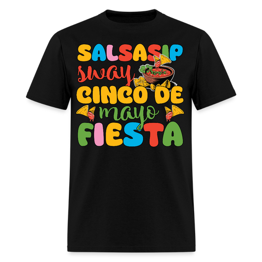 Funny Salsa And Chips Tee For Fiesta Lovers Cinco de Mayo T-shirt - black