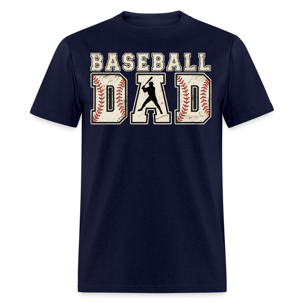 Proud Baseball Dad Gifts T-shirt - navy