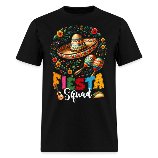 Fiesta Squad Matching Tee For Mexican Parties Cinco De Mayo T-shirt - black