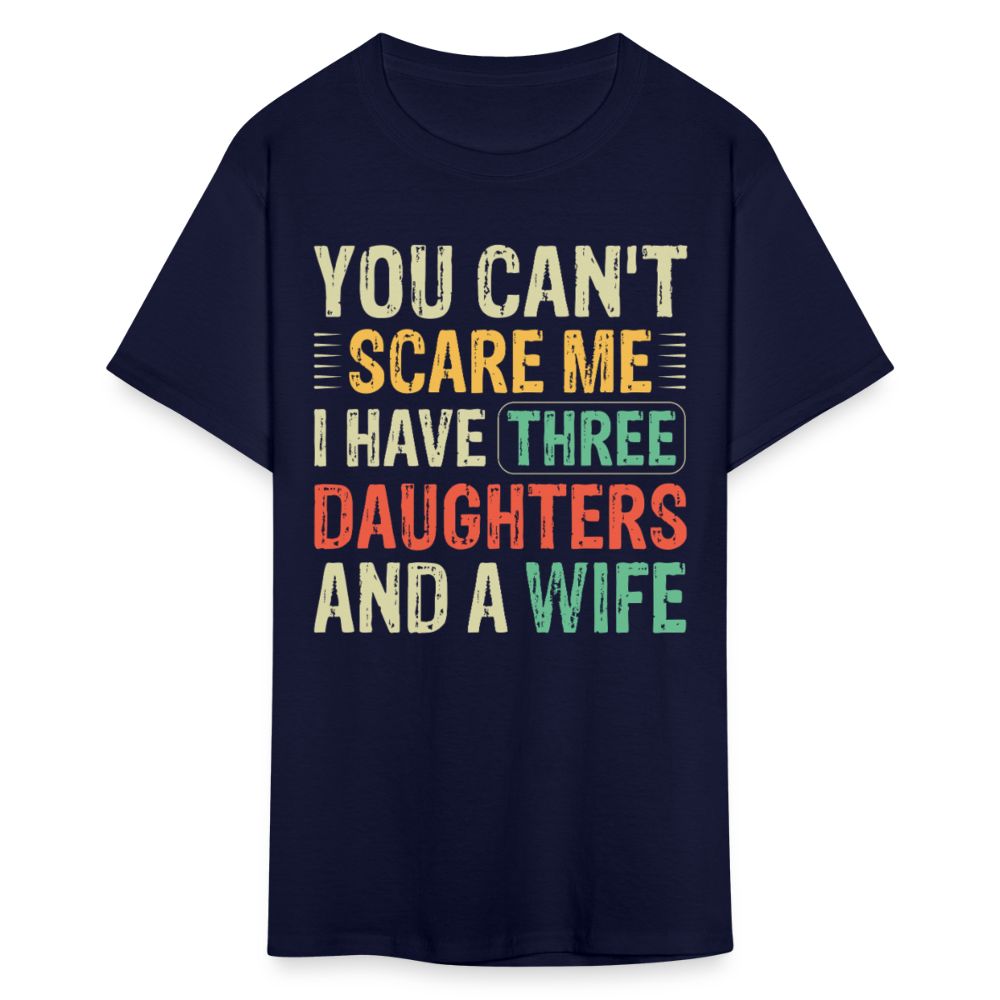 Best Gift For A Father Of Three Daughters And A Wife Unisex T-shirt - navy