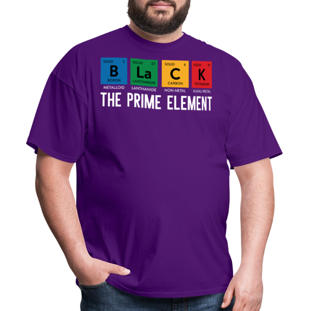 Periodic Table Gift For Black Educators Black Pride Science T-Shirt - purple