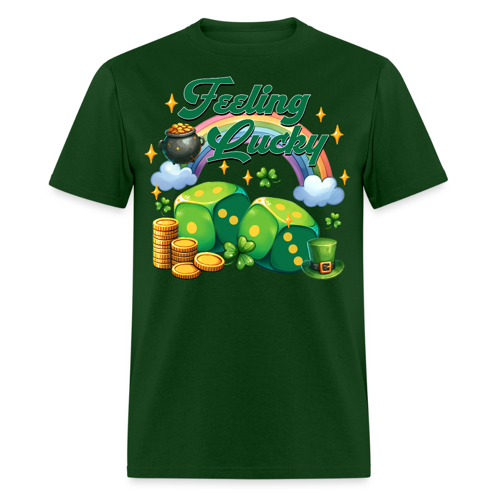 Feeling Lucky St Patrick’s Day Lucky Charm T-shirt - forest green