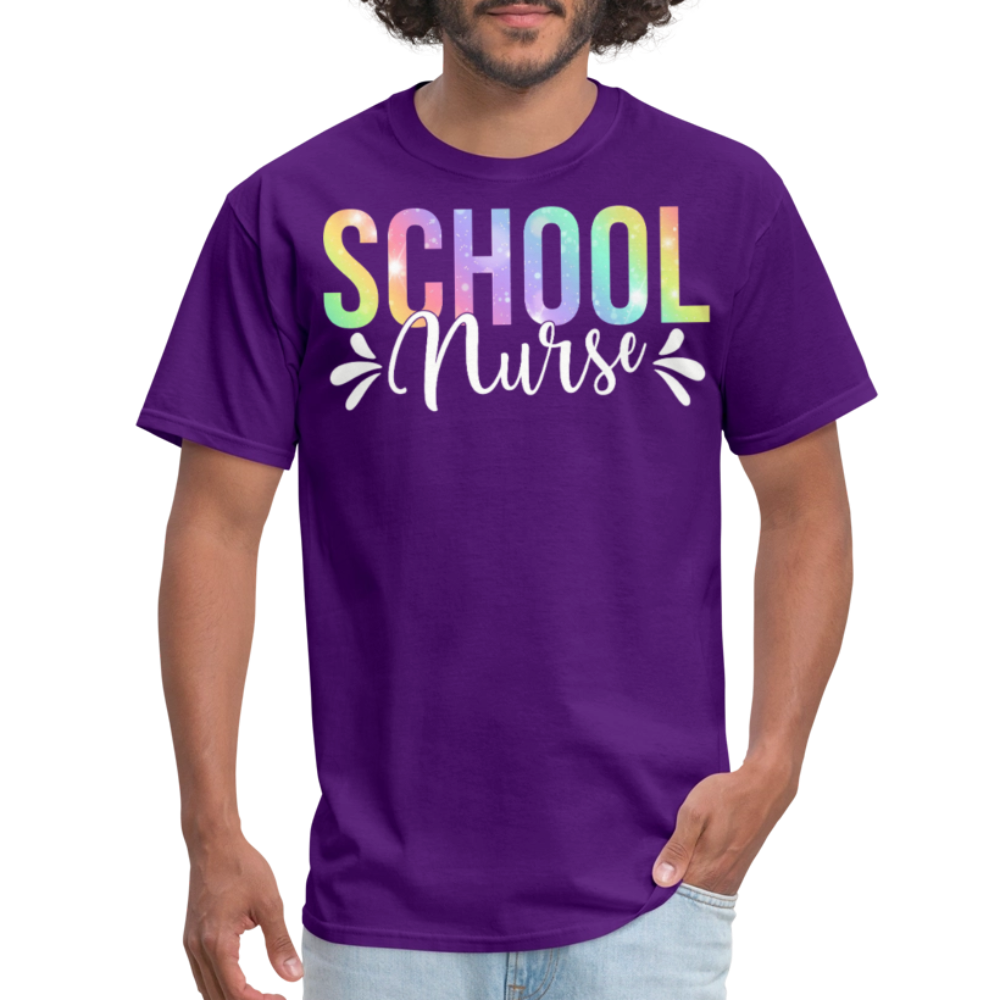 School Nurse Appreciation Gifts Back to School T-shirt - purple