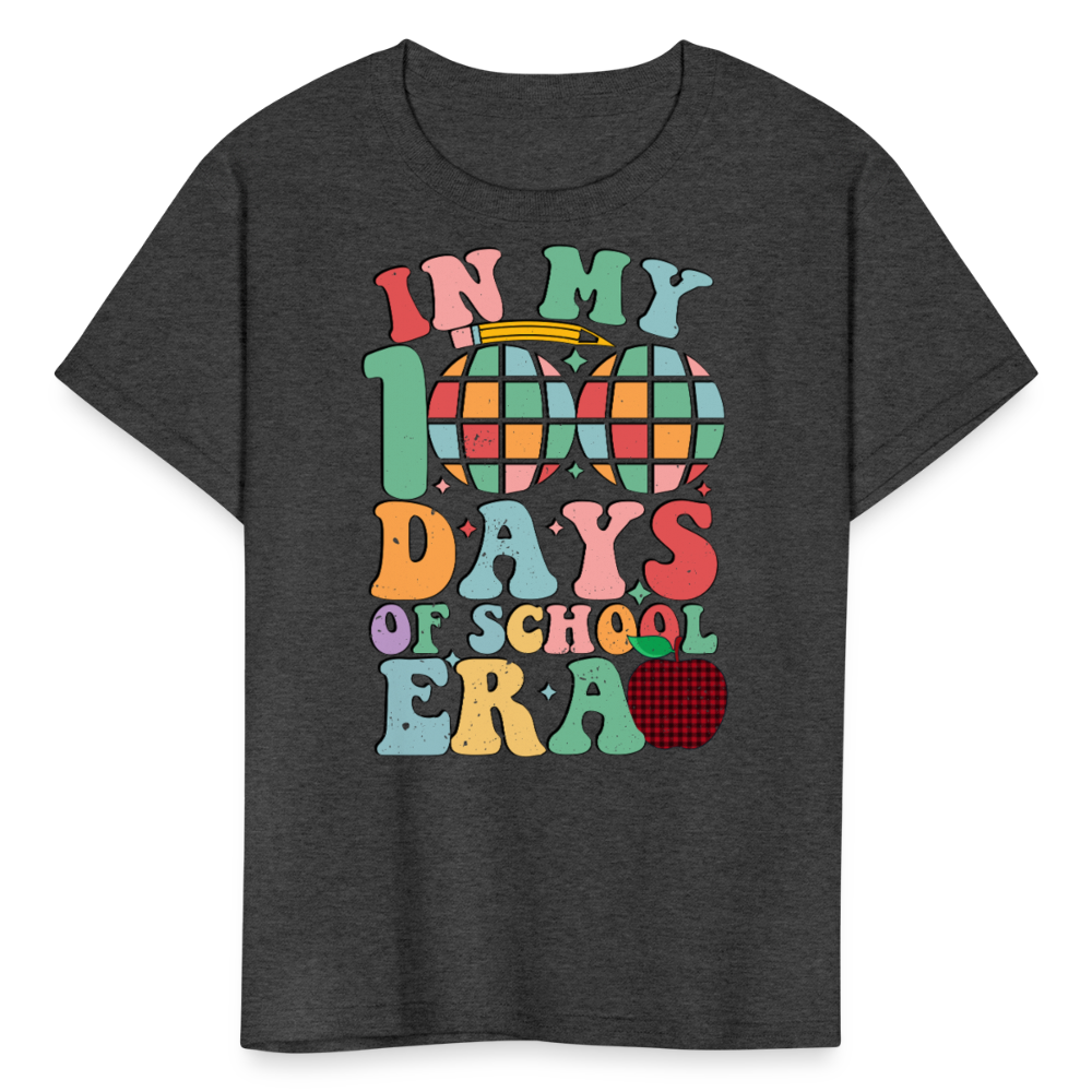 Cute Teacher Shirts For 100th Day Of School Kids T-shirt - heather black