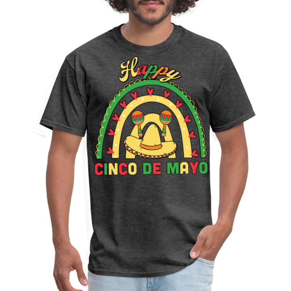 Funny Mexican Party Shirt For Cinco De Mayo Mexican Fiesta T-shirt - heather black