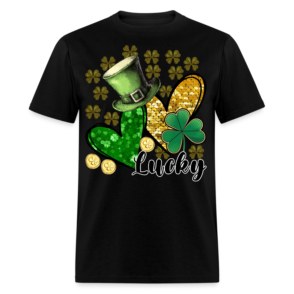 St Patrick’s Day Lucky Charm T-shirt - black