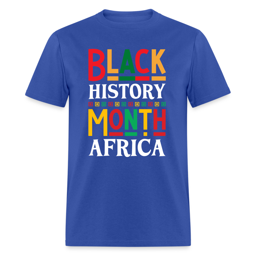 African Pride Black History Month T-shirt For Men and Women - royal blue