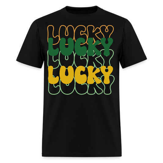 Fun and Stylish Irish Lucky Charm T-shirt - black