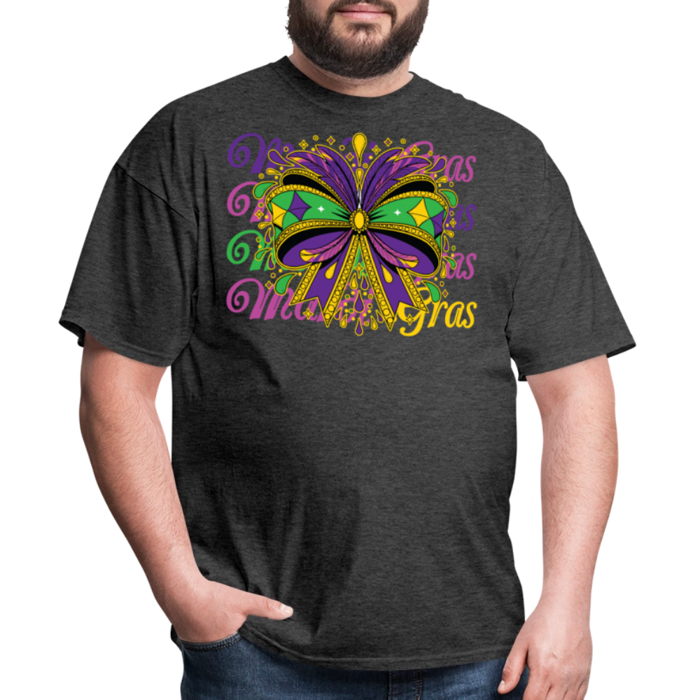 Stylish Mardi Gras Outfit For Parade Unisex T-shirt - heather black