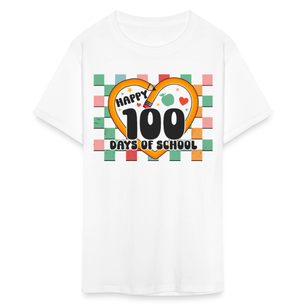 100 Days of school Shirt For Teachers Unisex Tee - white