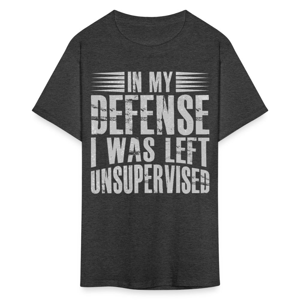 Unique In My Defense Graphic Tees Unisex Classic T-Shirt - heather black