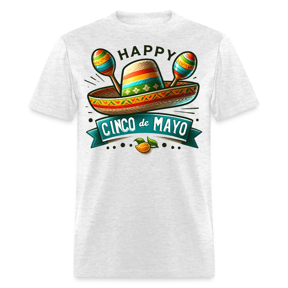 Cinco de Mayo Party Outfit Ideas Mexican Fiesta T-shirt - light heather gray