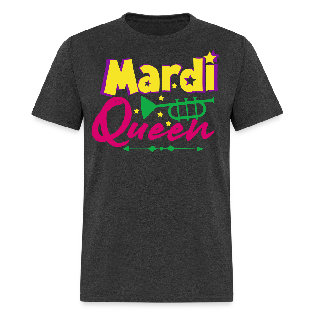 Mardi Gras Queen Shirt For Women Festival T-shirt - heather black