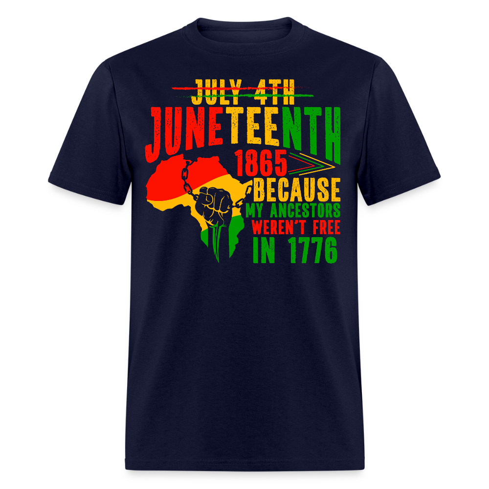 Juneteenth Freedom Emancipation Celebration T-shirt - navy